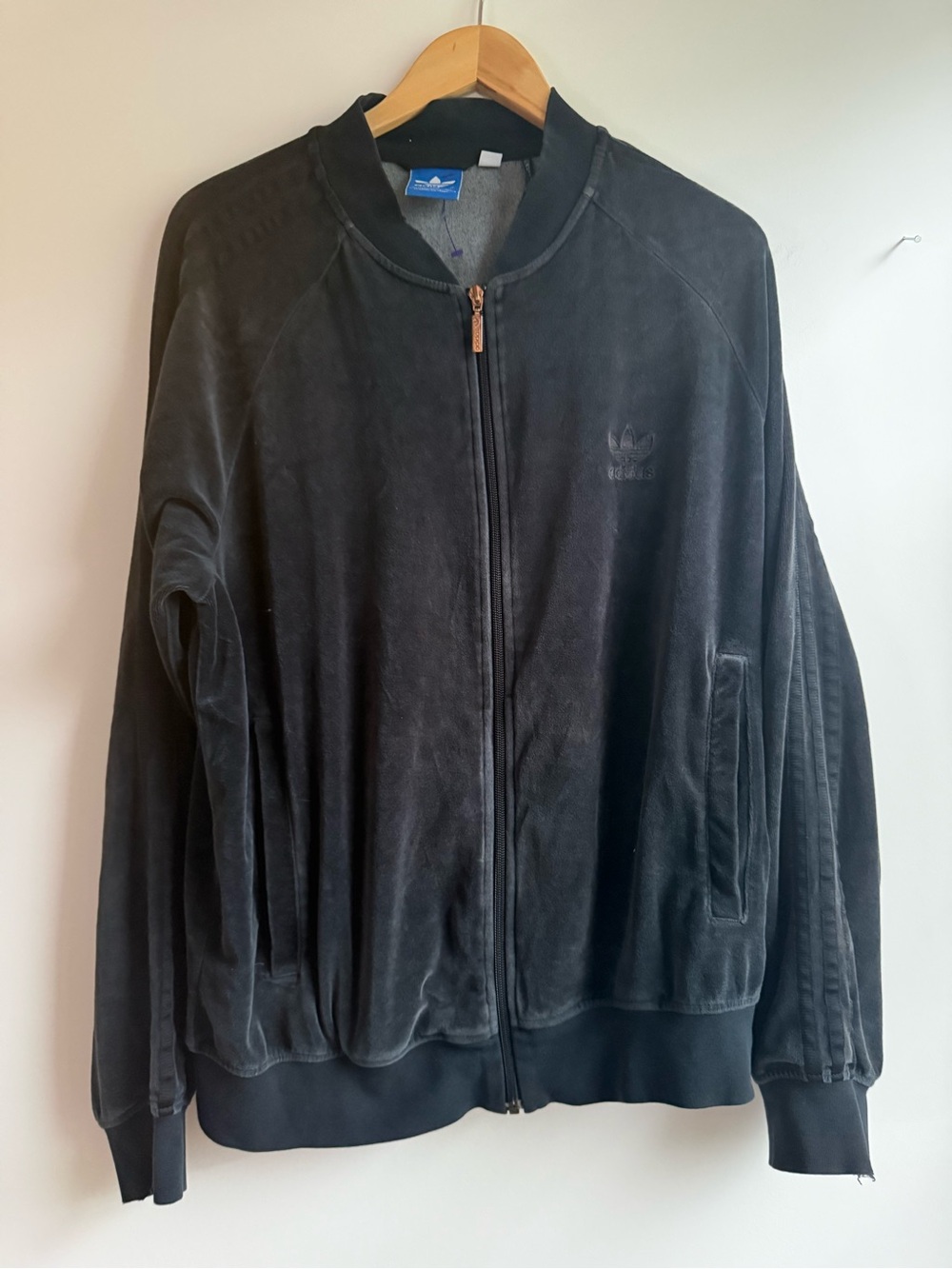 adidas Black Velvet Bomber Jacket